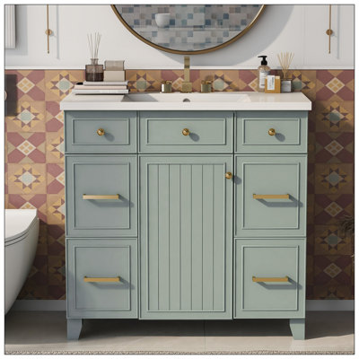 Ensemble de meuble-lavabo avec lavabo 36 po 36 po