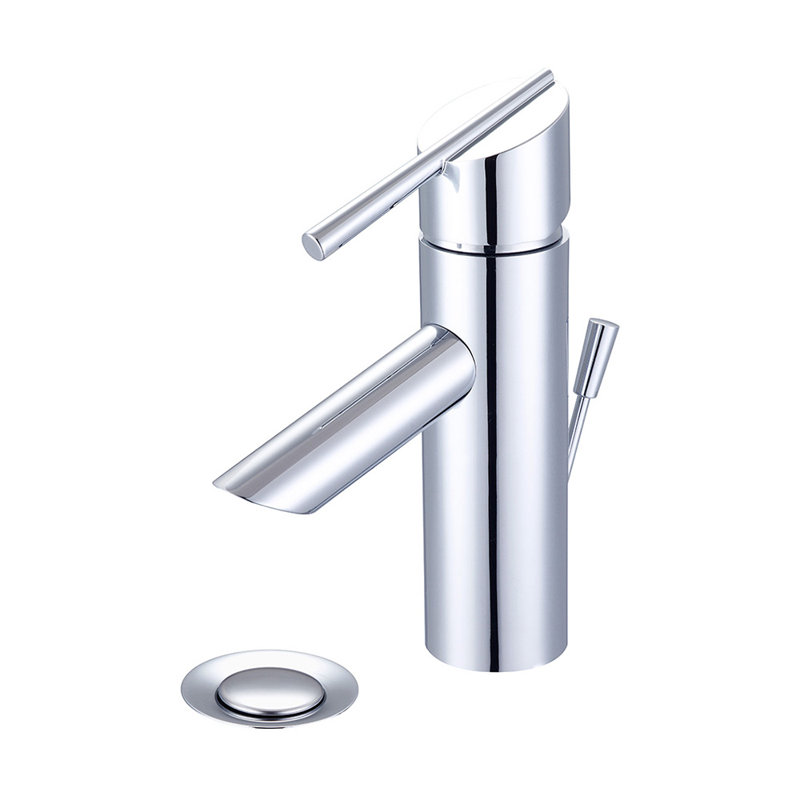 Single-Hole Single-handle Bathroom Faucet with Drain Assembly, Polished Chrome