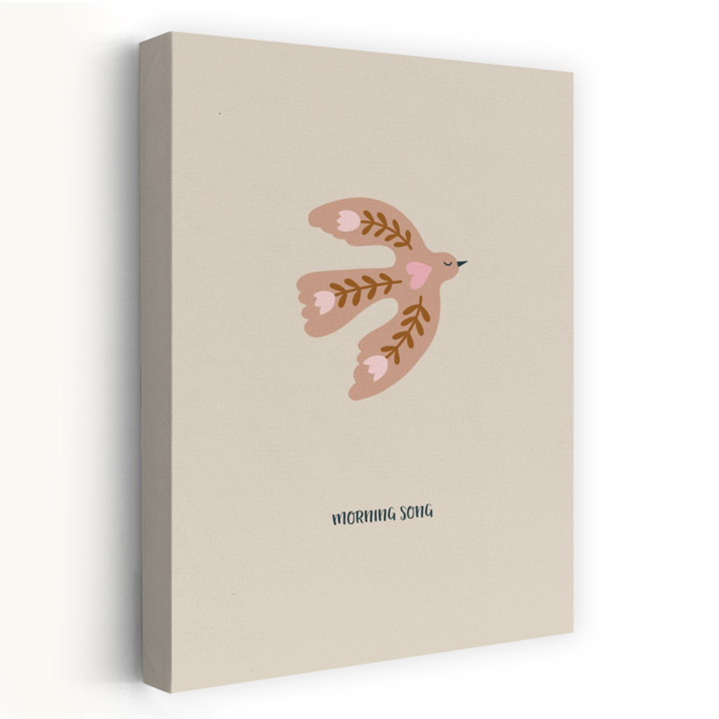 Contemporary Art Dreamy Whimsical Contemporary Bird Wall Art by Alexandra Weise - Wrapped Canvas Print