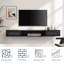 Modern Black Floating TV Stand up to 90" TV Wall Mount Media Console