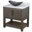 Ensemble de meuble-lavabo simple 36 po avec plateau en marbre-83626870