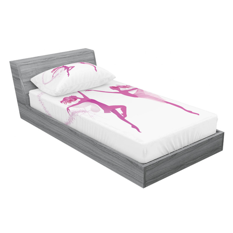 Microfiber Sheet Set, Twin Sheet Set with Fitted Sheet