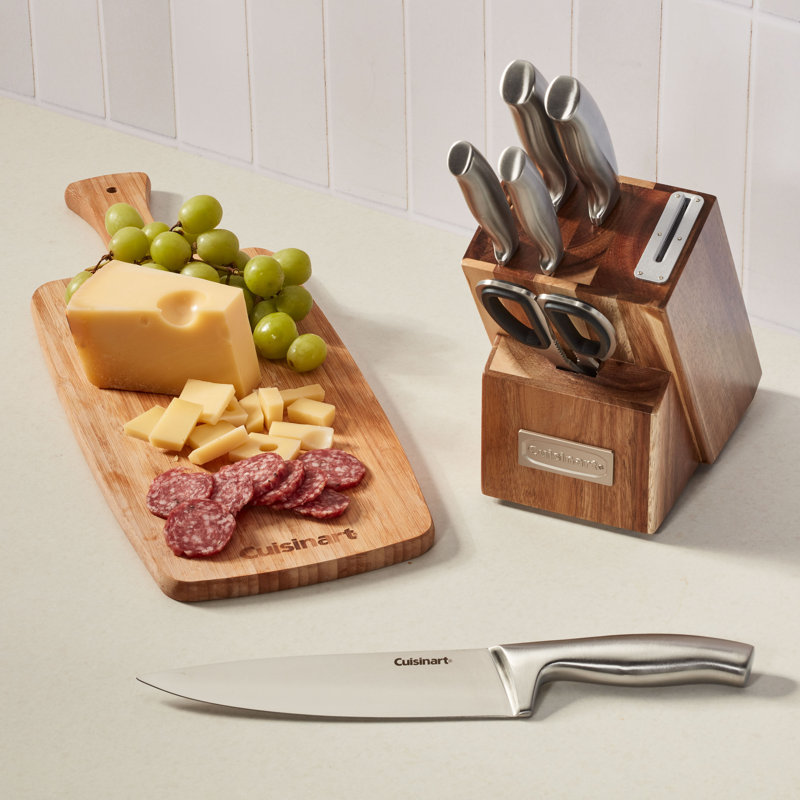 Cuisinart 7pc Stainless Steel Essentials Block Set with Built in Sharpener
