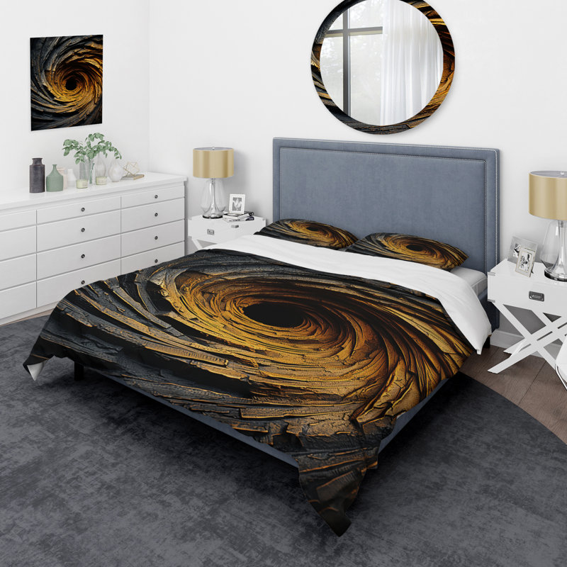 Ensemble de housse de couette jaune et noir, Housse de couette pour lit simple