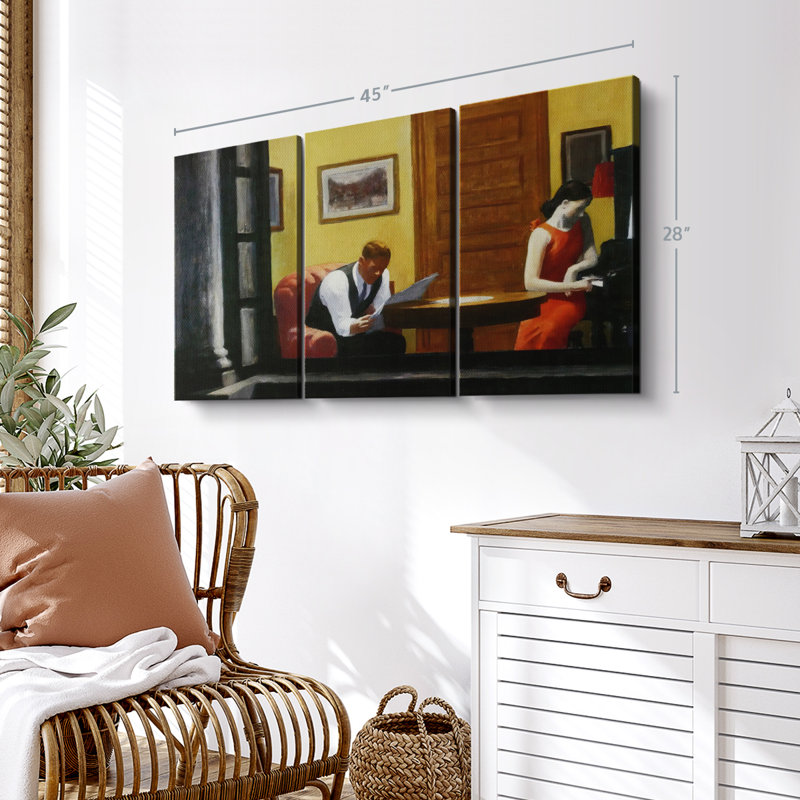 «Room In New York», reproduction sur toile, H 28 po x l 45 po x P 1,25 po