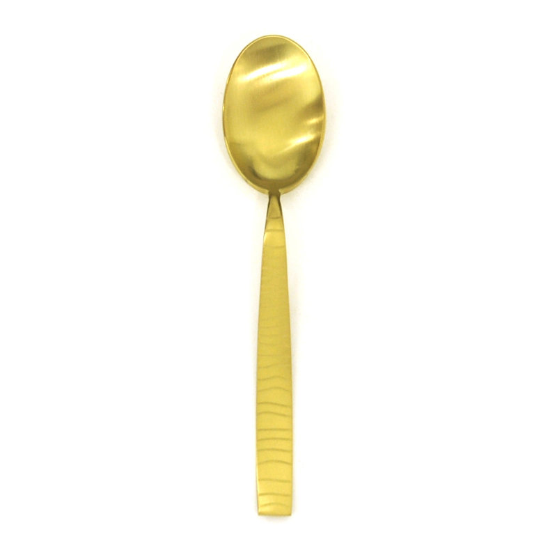 Cuillère à café Tigre, Or givré, 12