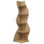 Étagère de coin en bois à 5 niveaux, rangement pour le salon, brun classique, hauteur de 70,5 pouces-129498059