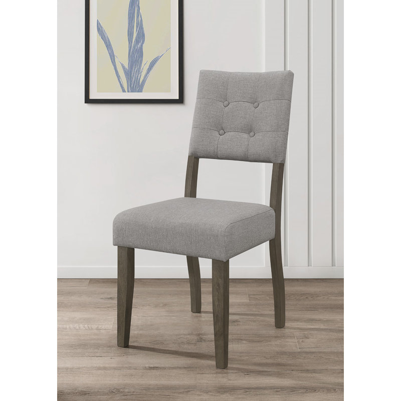 Chaise d'appoint capitonnée Alwie
