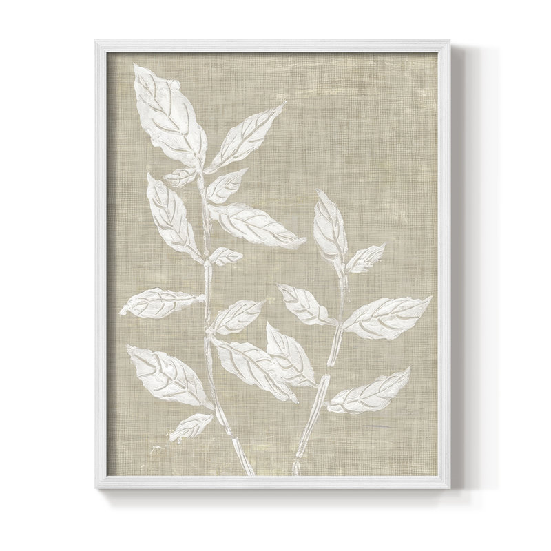Autumn Romance I, reproduction encadrée - bois massif, H 11 po x l 9 po, Blanc