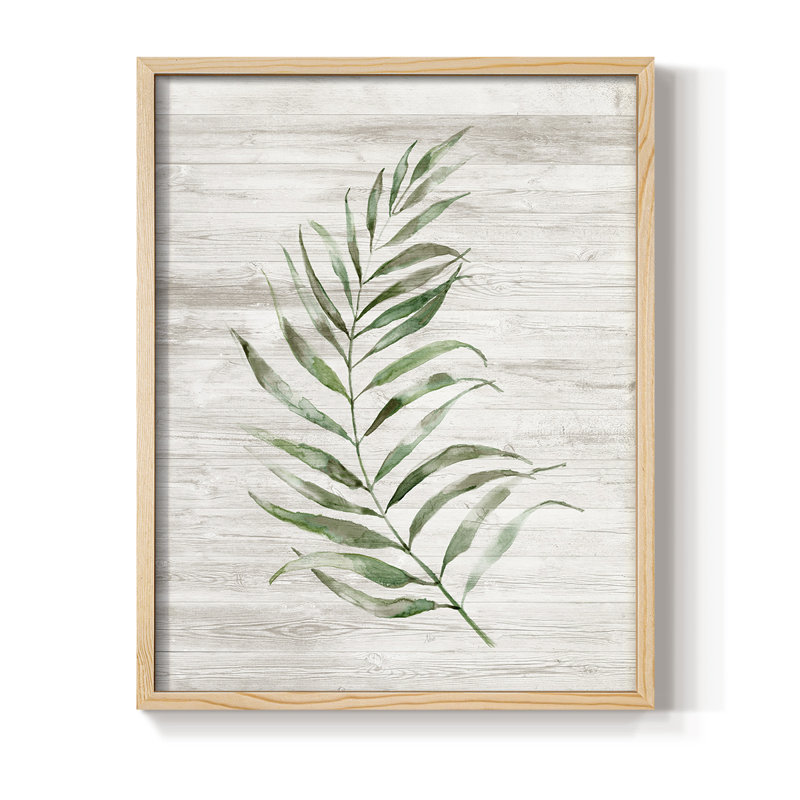 «Tropic Frond I», reproduction encadrée - bois massif, H 21 po x l 17 po