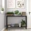 120x25x76cm Industrial Console Table with Shelf, Narrow Sofa Table-1795575188