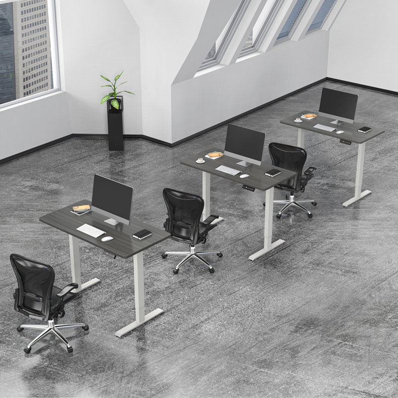 Bureau debout, Gris / blanc
