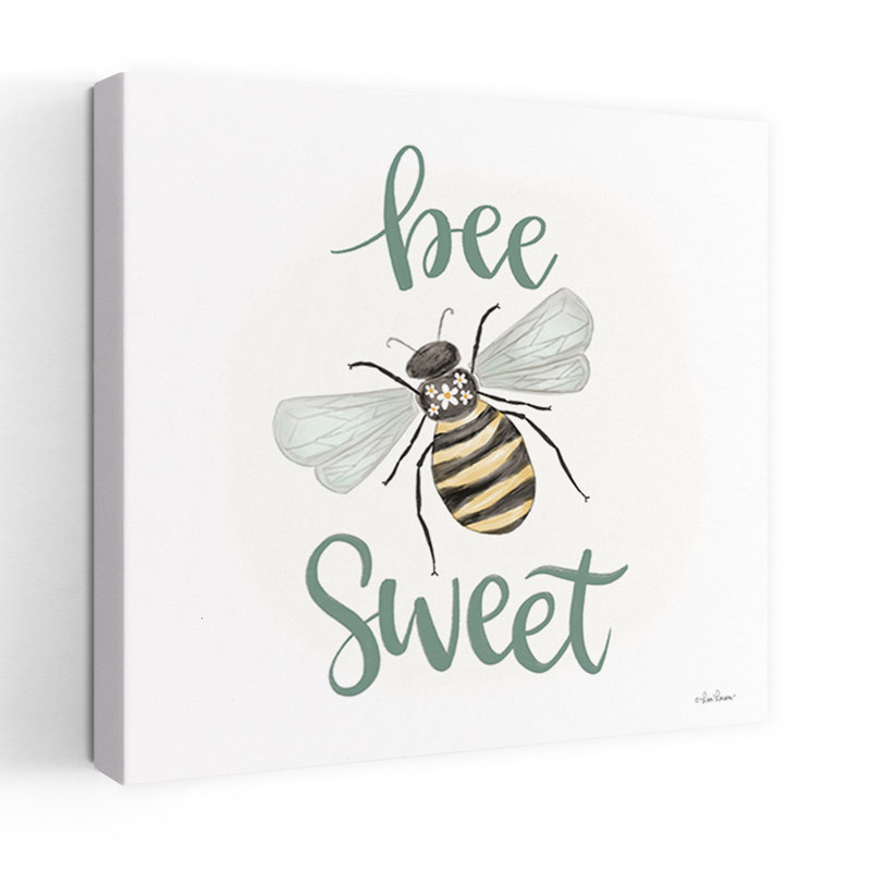 «Bee Sweet», art contemporain abeille, H 18 po x l 18 po