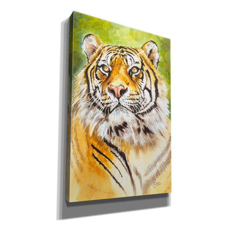 Tigre de Sumatra par Barbara Keith, H 18 po x l 12 po x P 0,75 po