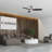 52'' 3 - Blade Smart Standard Ceiling Fan with Remote Control and LED Light Kit Included-801114523