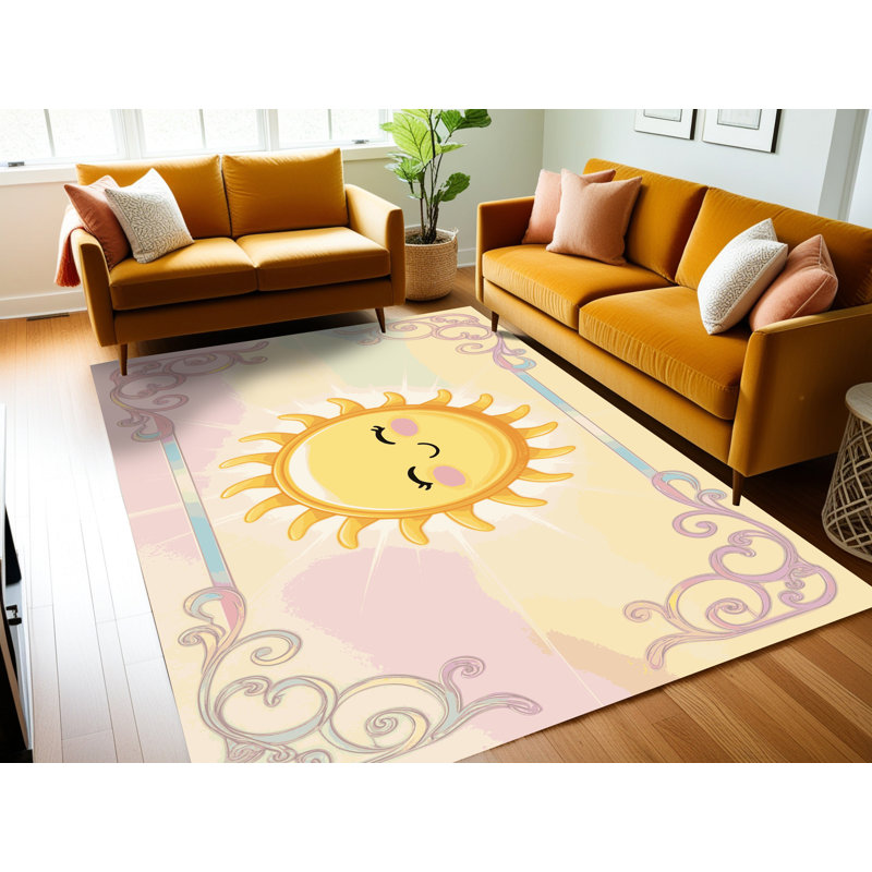 Tapis pour chambre de bébé Zoomie Kids, Rectangulaire 3 pi x 5 pi
