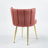 Modern Velvet Dining Chair Set Of 2 With Ergonomic Design, Iron Tube Legs, And Comfortable Backrest For Elegant Seating-1389456171