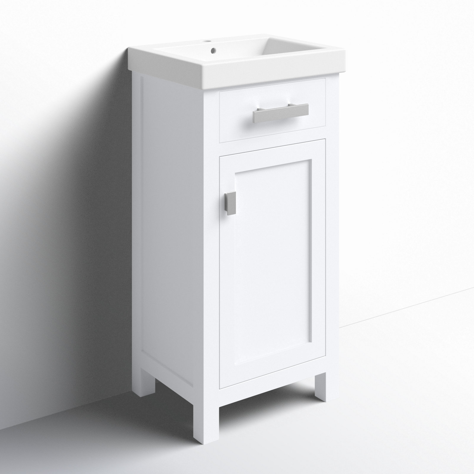 Caitlyn 17.3'' Single Bathroom Vanity, White