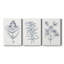 Indigo Botany Study I - Ensemble de 3 toiles tendues-494048124