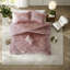 Ensembles de literie en velours luxueux, polyester, conception rosée moderne pour la maison