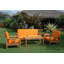 South Bay Outdoor 5 - Piece Teak Conversation Set
