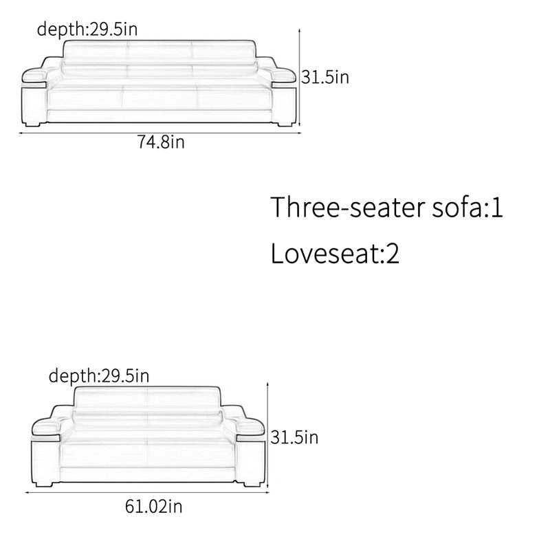 Stylish and comfortable sofa set