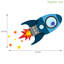 Flying Rocket Wall Stickers-369720983-369720979