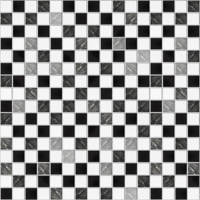 96.77cm W x 96.77cm L PVC Peel and Stick Mosaic Tile