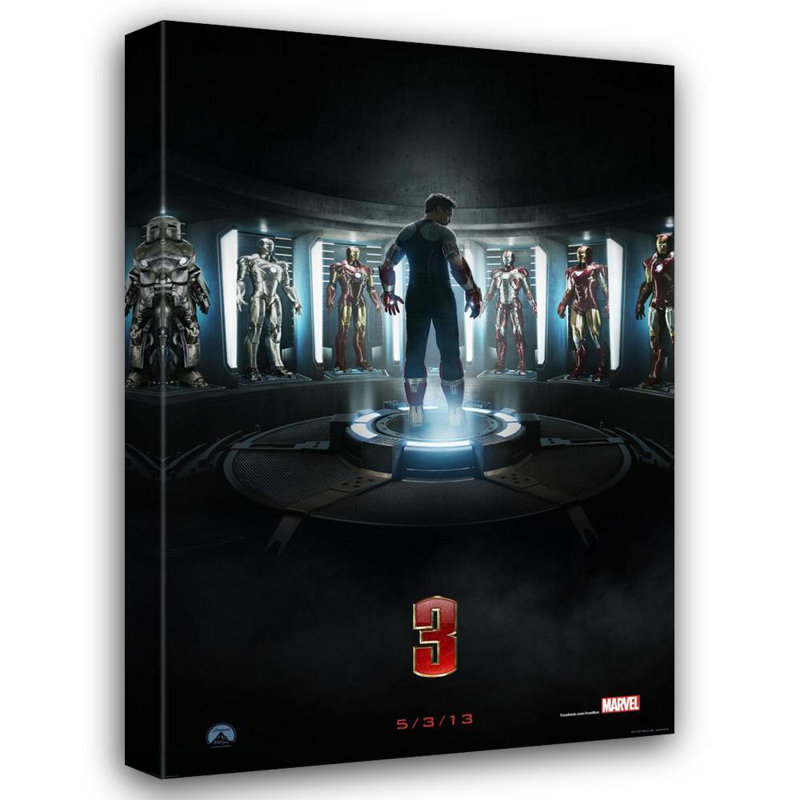 Iron Man 3, H 18 po x l 12 po