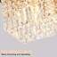 Lustre en cristal de style moderne-1931504757