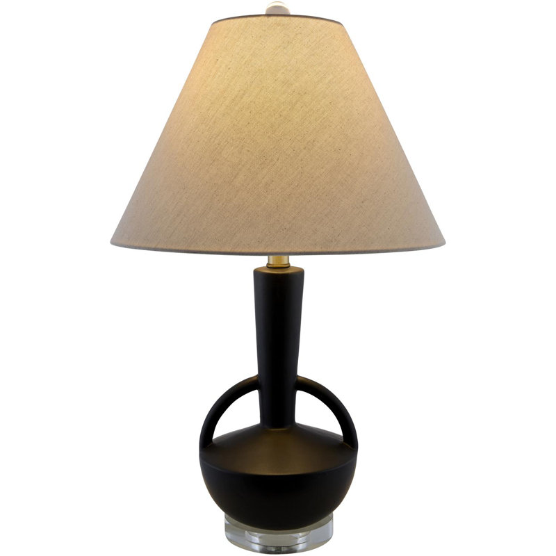 Valdez Table Lamp, Beige, Black