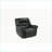 Recliners Modern Manual Motion Glider Chair with Nailhead Trim | 41”x39”x37”H | Black | Bonded Leather-1699241735