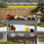 Lit de jardin surélevé surélevé avec pieds de jardinière avec tablette de rangement-1677760228