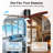 52" Solid Wood Ceiling Fan with Light, Remote+Wall Control, 5600+CFM High-AirflowL ow Profile Flush Mount Quiet Reversible DC Motor, 6-Speed 3CCT Dimmable ﻿-1297924508-1297924507