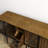 Eckhold 3-in-1 95"W Large Dog Crate Furniture with 2 Crates, Cabinet, Feeding Bowls-108367100