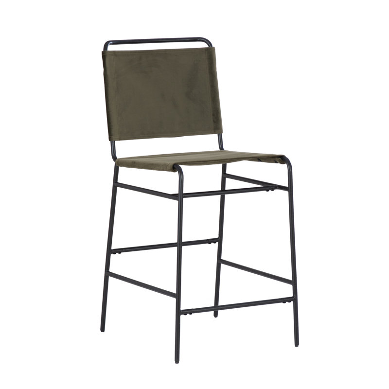 Bridgevale Counter Stool, Green Velvet