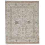 Sultanabad Wool Oriental Area Rug in Cream