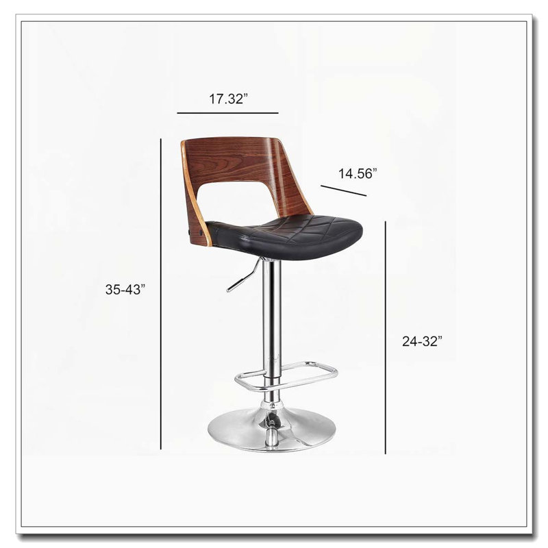 Tabouret de bar pivotant Bentwood