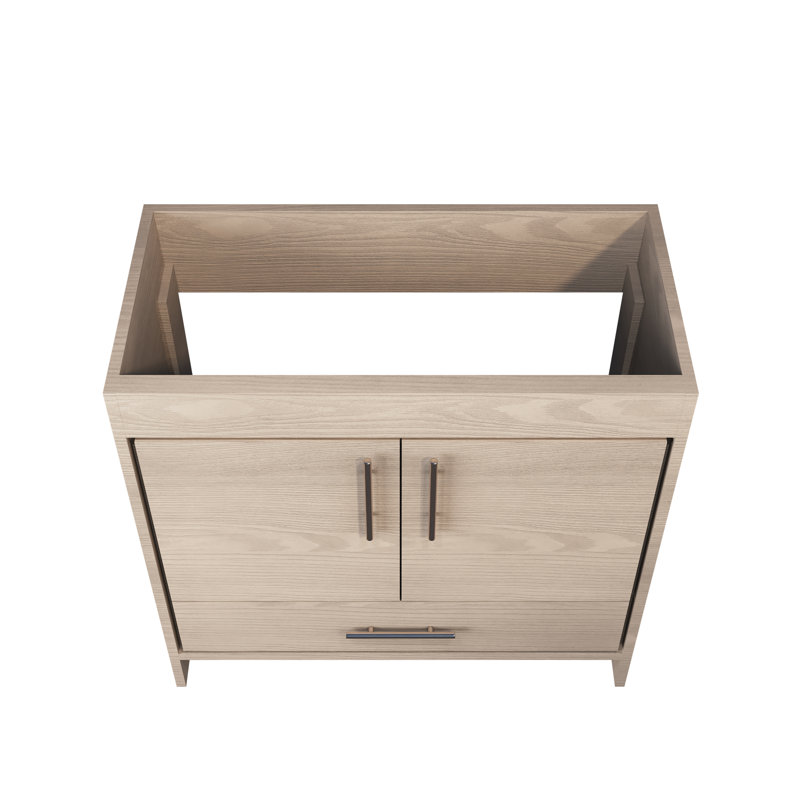 Volpa 35.25'' Single Bathroom Vanity Base Only, Ash Gray