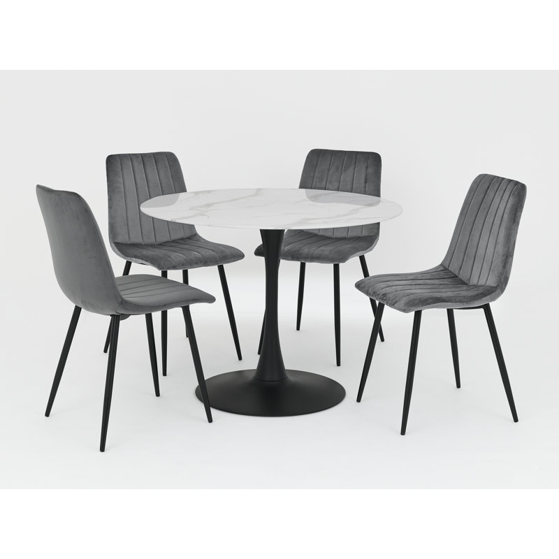 4 - Person Dining Set, Grey