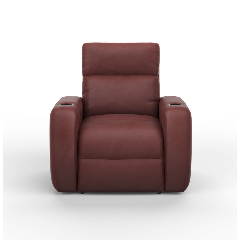 Leather Recliner, Cetus Fire