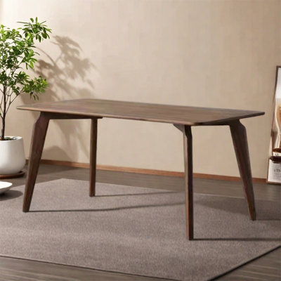 Poplar solid wood large dining table