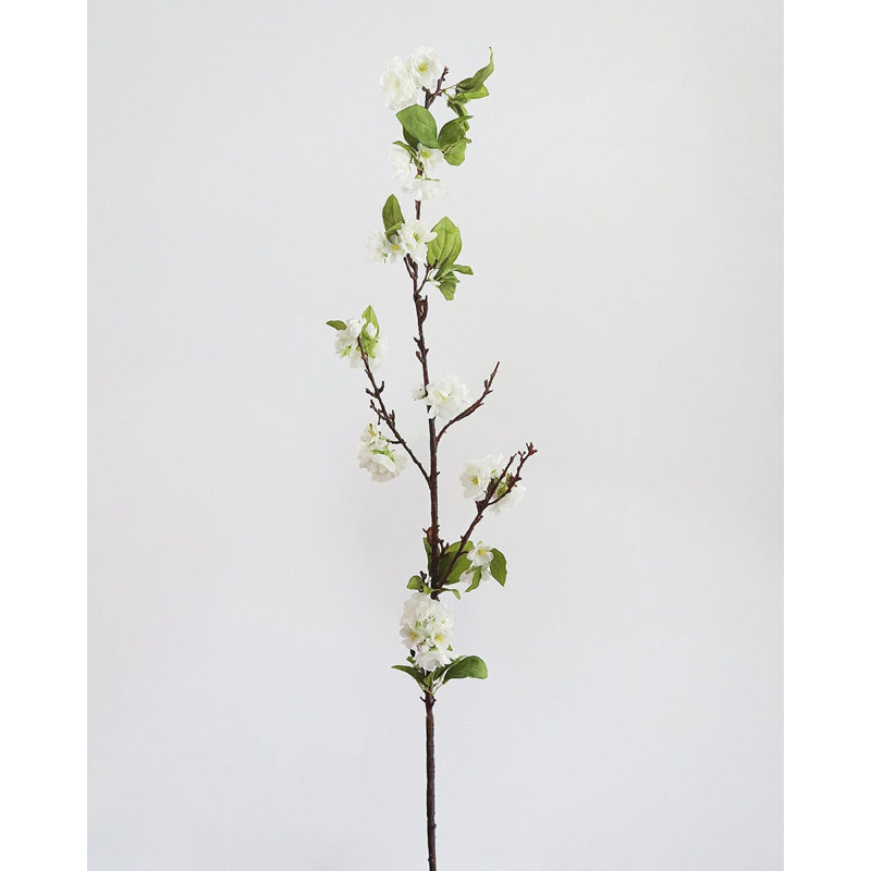 Fleurs artificielles de cerisier de 40 pouces, Blanc