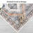 Machine Washable Rug Low Pile Rug Bohemian Tribal Bedroom Rug Stain Resistant Ultra-Thin Non-Slip Distressed Carpet for Living Room-22253058