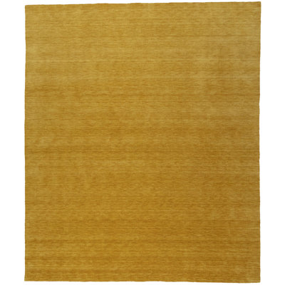 Gibsonton Hand Loomed Gabbeh Rug, 100% Wool, Solid Color, Fade & Stain Resistant, Durable, All Sizes, India-Made.