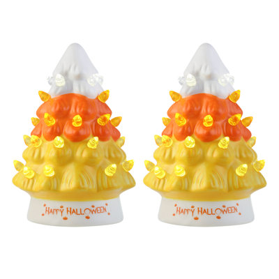 Mr. Halloween Mini Halloween Trees - Candy Corn