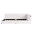 European Double (140X200cm) Teddy Fleece Corner Daybed With LED Under-Glow, Upholstered Sofa Bed Frame With USB-C,  Creame & Pink-1934372443