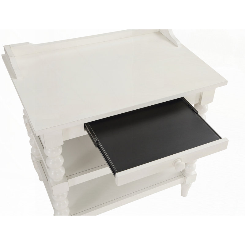 Table de chevet blanche antique