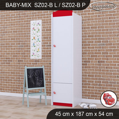 Baby Mix Car 2 Door Wardrobe
