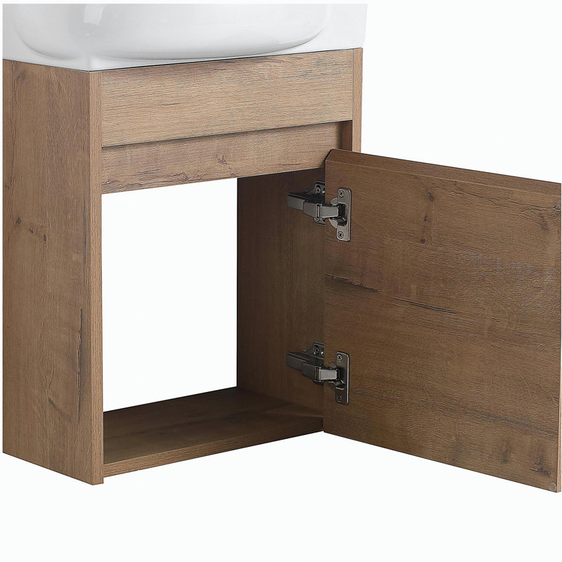 Meuble-lavabo avec lavabo Doors, 16 po pour petite salle de bain